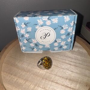 Plunder Design Silver and Yellow Ring